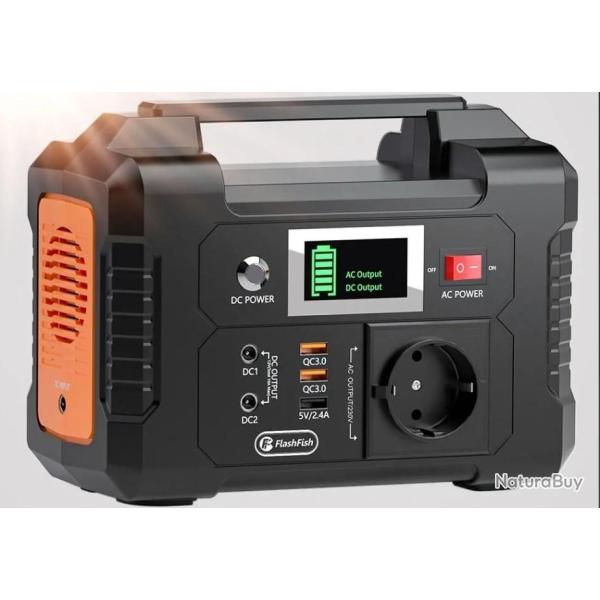 Centrale �lectrique Portable  : G�n�rateur Solaire 200W, Batterie 151Wh - Chasse LIVRAISON OFFERTE