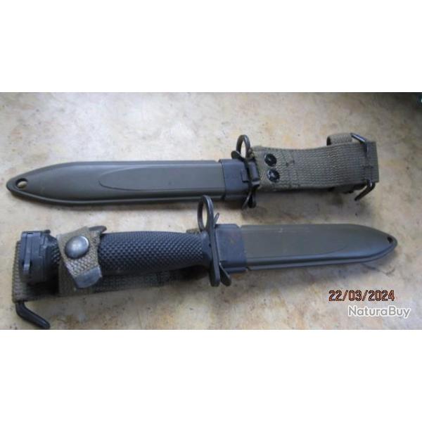 baionnette US M7 fusil M16 USA fab  Allemande Solingen sous licence COLT avant 1989 neuve de stock