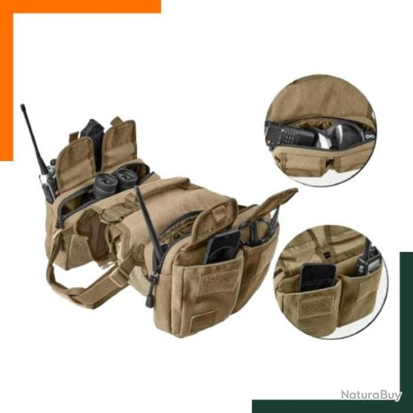 Harnais pour chien avec poche  et sac � dos pour chiens de taille moyenne/grande - Coton