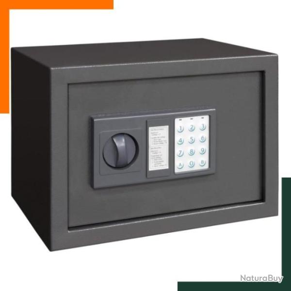 Coffre fort pour arme de poing - Pav� num�rique - Acier - Gris fonc� - Livraison rapide