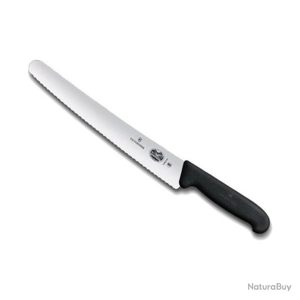 COUTEAU PATISSIER TRAITEUR FIBROX LAME DENT�E 26 CM