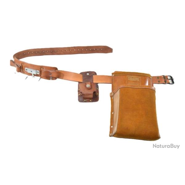 Ceinturon cuir porte outils amricain vintage, annes 1980. ACTION LEATHERCRAFT USA Ouvrier outils C