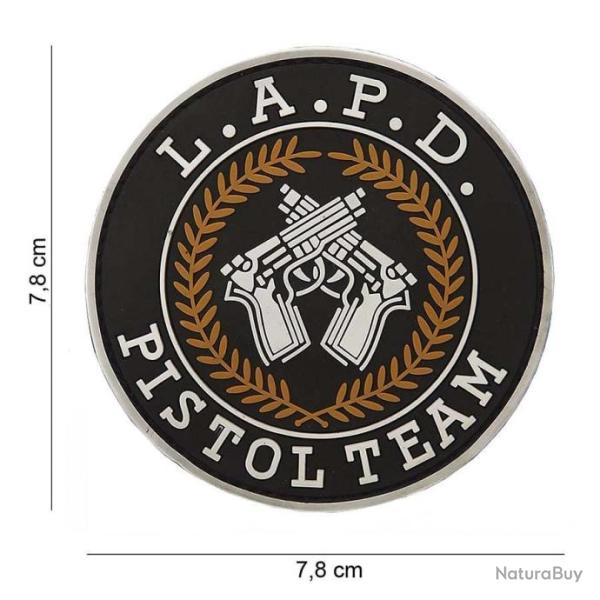 Patch 3D PVC LAPD pistol team avec velcro | 101 Inc (0001 0828)