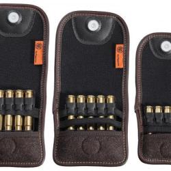 &Eacute;tuis &agrave; cartouche RWS en cuir marron - 5 cartouches - M