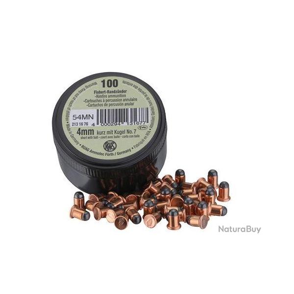 Balles RWS avec balle N�7 - Cal. 4 mm - Court