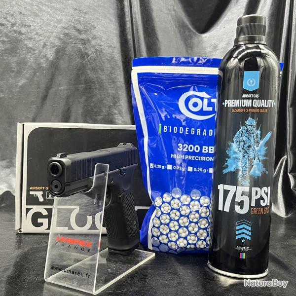 Pack pr�t � tirer GLOCK 45 - 6MM Airsoft - Gaz - Umarex