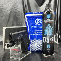Pack laser pr&ecirc;t &agrave; tirer GLOCK 45 - 6MM Airsoft - Gaz - Umarex