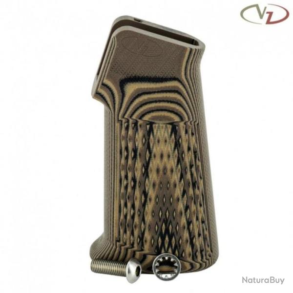 VZGrip - AR15 - Poigne de pistolet Diamond Slant - Hyena Brown