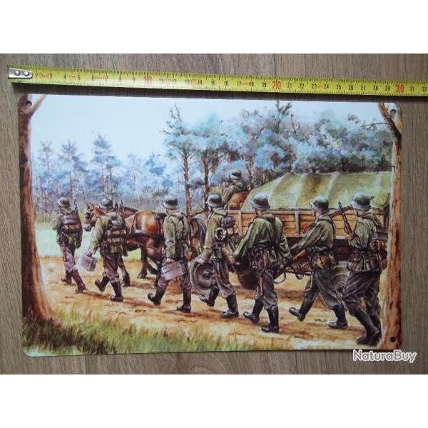 plaque militaire vintage d�coration collection Allemand 2 ww