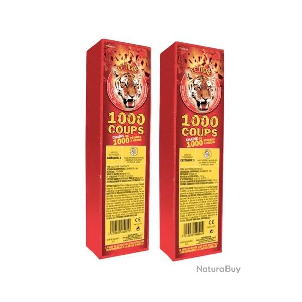 2X Mitraillette p�tard de 1 000 coups - Le Tigre