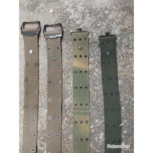 Vends lot de 2 ceinturons fran�ais tap 53 et 2 type us de foyer