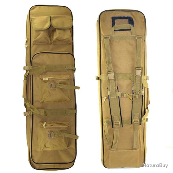 SAC DE TRANSPORT POUR ARMES DE POING ET ARME LONGUE - TAN - 85CM - LIVRAISON GRATUITE