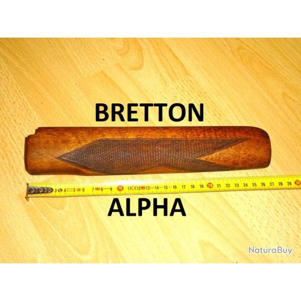devant BOIS fusil BRETTON ALPHA BRETTON - VENDU PAR JEPERCUTE (JO146)