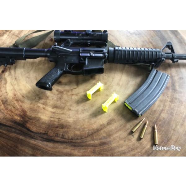Planchette elevatrice type magpull usgi fluo chargeur stanag ar15 m16 5.56 otan 222 223 rem 300blk