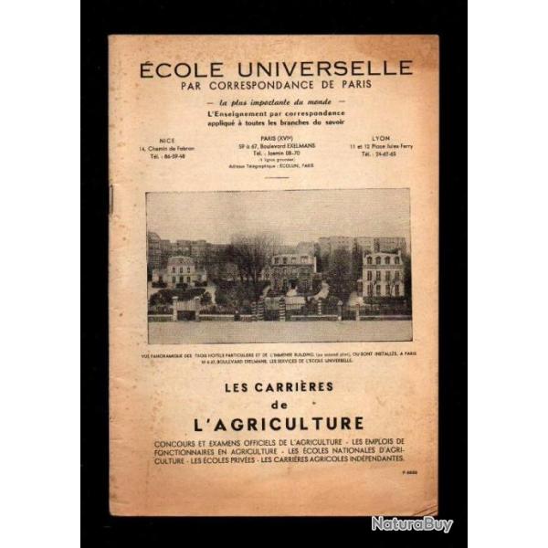les carri�res de l'agriculture �cole universelle par correspondance de paris