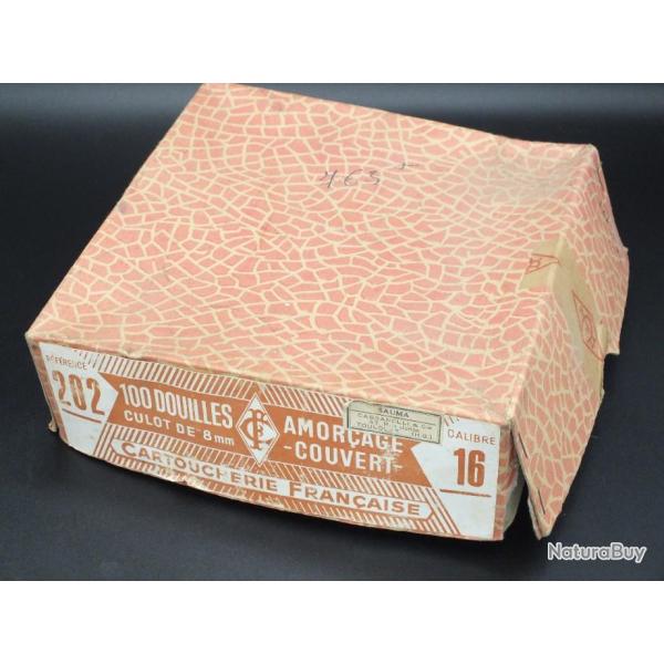 Boite vide d'origine pour douilles cal.16 Cartoucherie Franaise