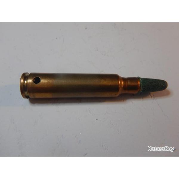 26168 -Cartouches Schmidt Rubin ogive bois vert arm�e Suisse GP11 7 Neutralis�e