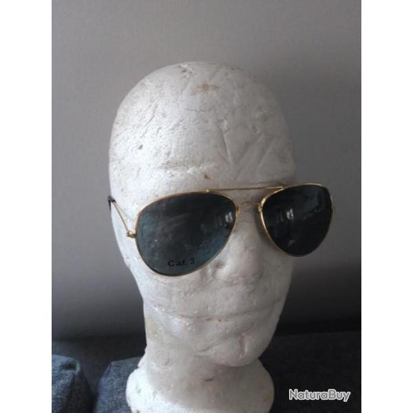 LUNETTES TYPE ARMY,VERRES MARRONS