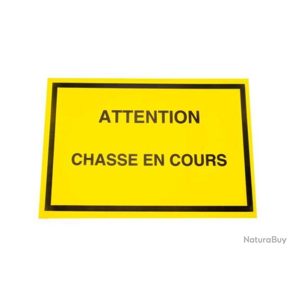 Panneau de signalisation Januel Chasse en cour Jaune - 60 x 40 cm