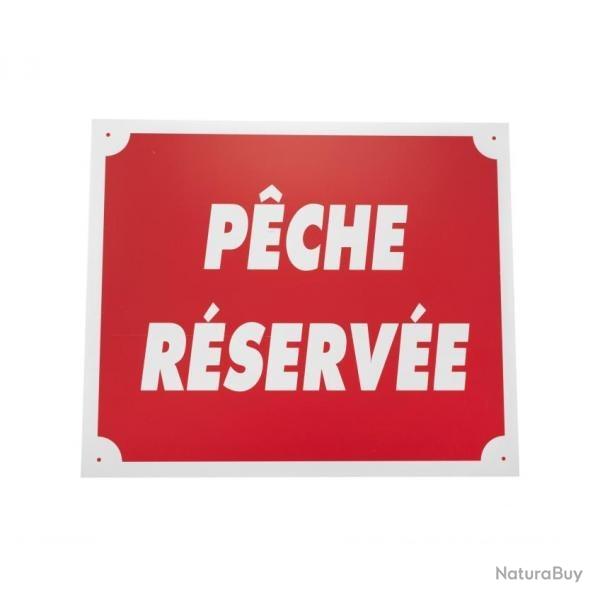 Panneau de signalisation Alu Januel P�che r�serv�e - 25 x 30 cm