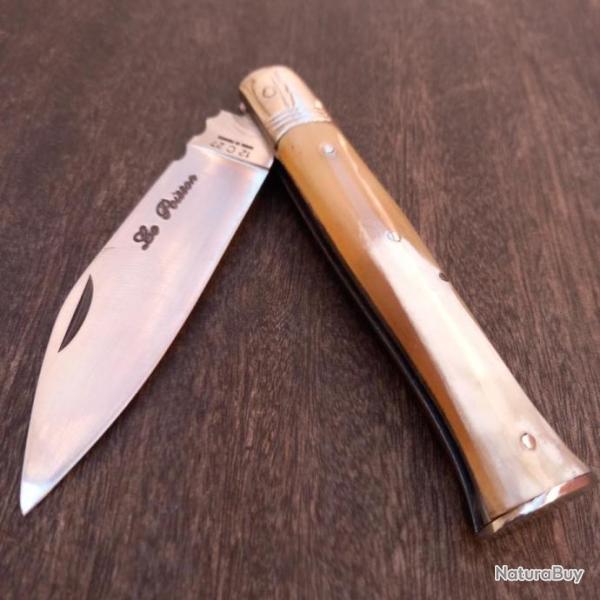 Couteau KENAVO par LE POISSON Manche en Corne