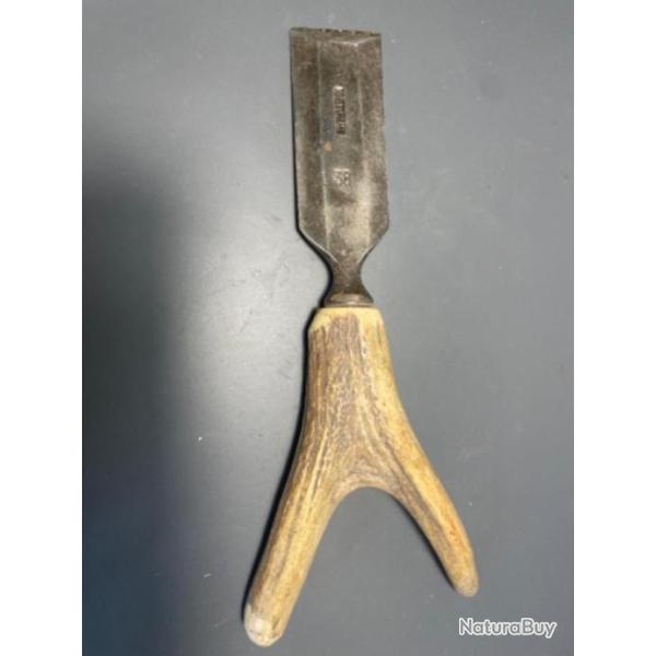 Ciseaux a bois arm�e fran�aise poignet bois de cerf