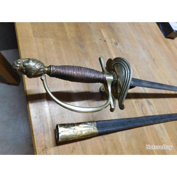ep�e d'officier mod 1767 dite �p�e uniforme avec son fourreau derniere baisse de prix