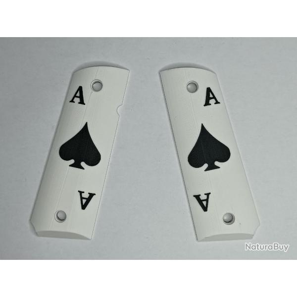 Paire de plaquettes 1911 As de pique