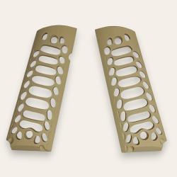 Paire de plaquettes 1911 Squelette Tan