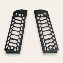 Paire de plaquettes 1911 Squelette Noir