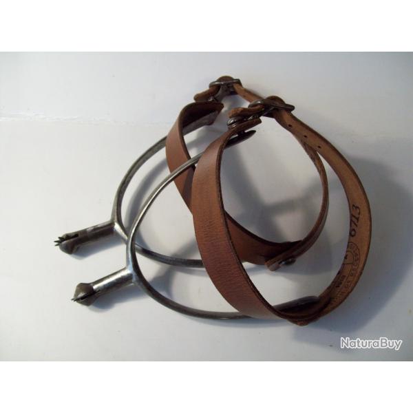 militaria ww1 francais cavalerie paire d'peron 14/18 poilu