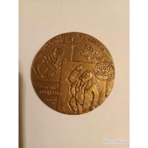 Mdaille centenaire Jean jaures