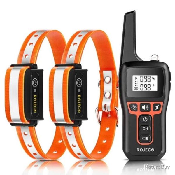 PROMO LIMIT�E - 2 Colliers de dressage pour Chiens 1000 m�tres