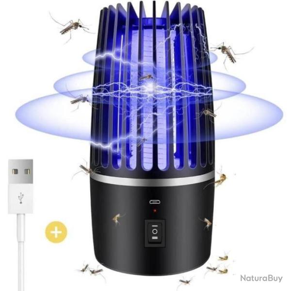 Lampe Anti Moustique Rechargeable 360 � UV Tueur d'Insectes �lectrique R�pulsif