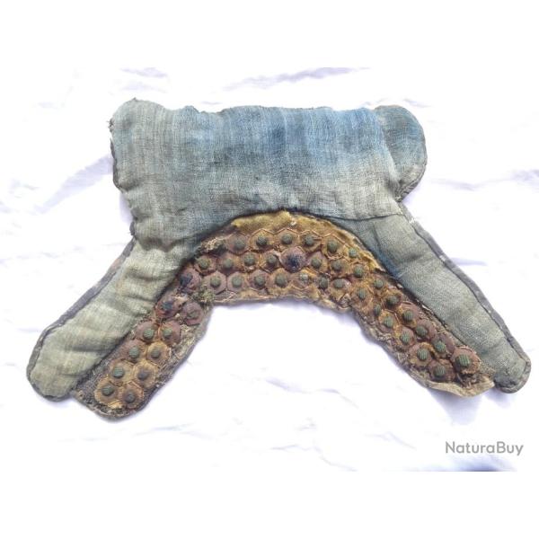 J2 ) lot, tr�s rare prot�ge nuque , EDO japon, yoroy, armure, cuirasse,  tsuba, maedate, kabuto