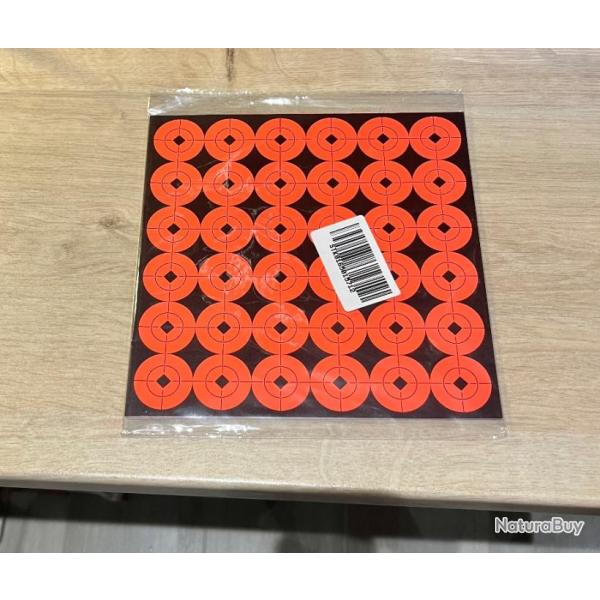 Cibles  autocollantes de1" (25mm) de diam�tre