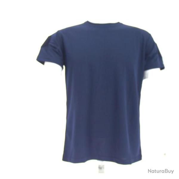 T shirt marine sport Manches courtes FLOCAGE au choix
