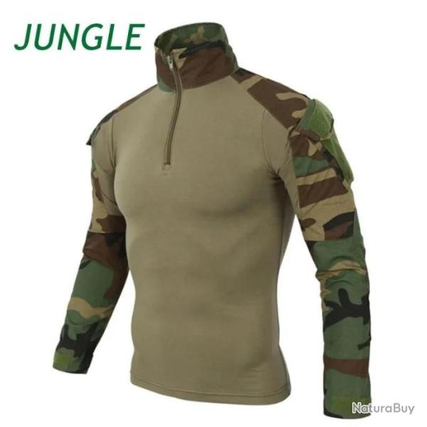 Tee-shirt, Sweet, Chemise Militaire Manche Longue JUNGLE, Id�al pour Airsoft LIVRAISON OFFERTE