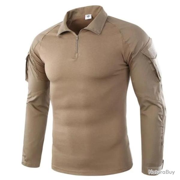 Tee-shirt, Sweet Chemise Militaire Manche Longue BROWN Id�al pour Airsoft, Chasse LIVRAISON OFFERTE