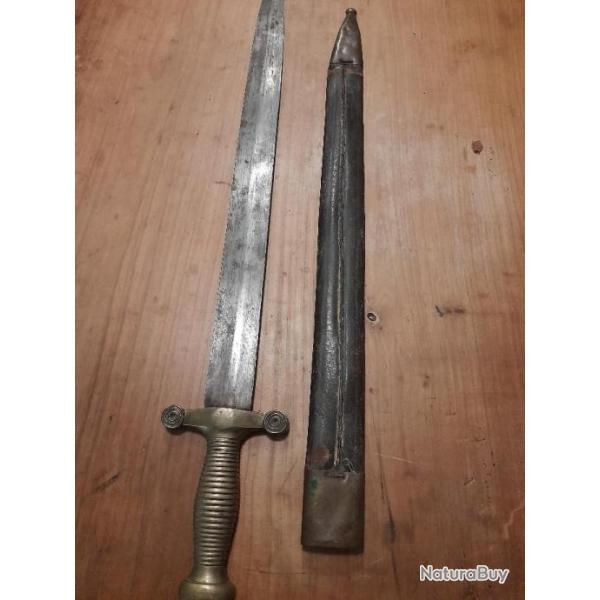 glaive 1831 avec fourreau