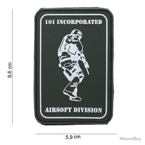 Patch 3D PVC 101 Inc airsoft division avec velcro | 101 Inc (0001 0821)