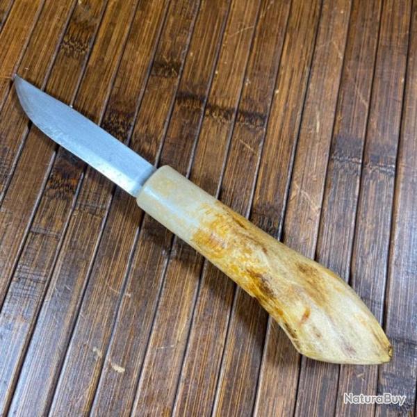 ANCIEN COUTEAU DE CHASSE PUUKKO LAPON SAAMI CORNE DE RENNE XlX �me