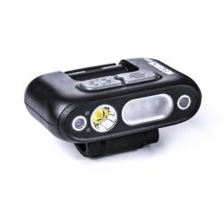 Lampe rechargeable fixation clip UT31 - &eacute;clairage blanc et rouge + strobe rouge/bleu - 220 lumens