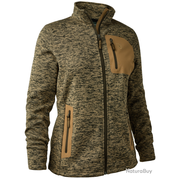 Veste Sarek tricot� beige femme DEERHUNTER