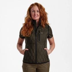 Gilet Mossdale Quilted kaki femme Deerhunter