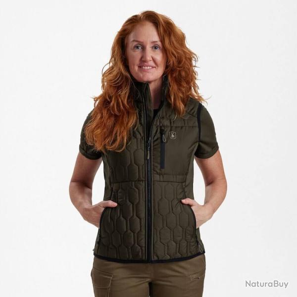 Gilet Mossdale Quilted kaki femme Deerhunter