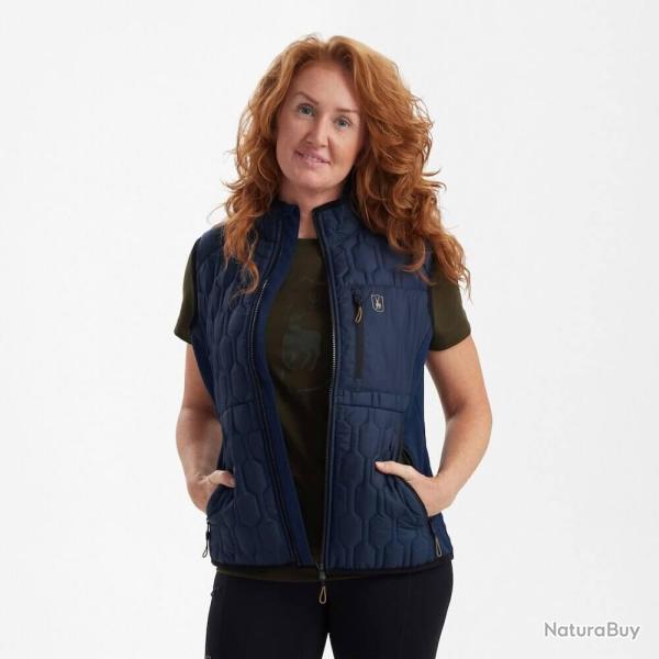 Gilet Mossdale Quilted bleu femme Deerhunter