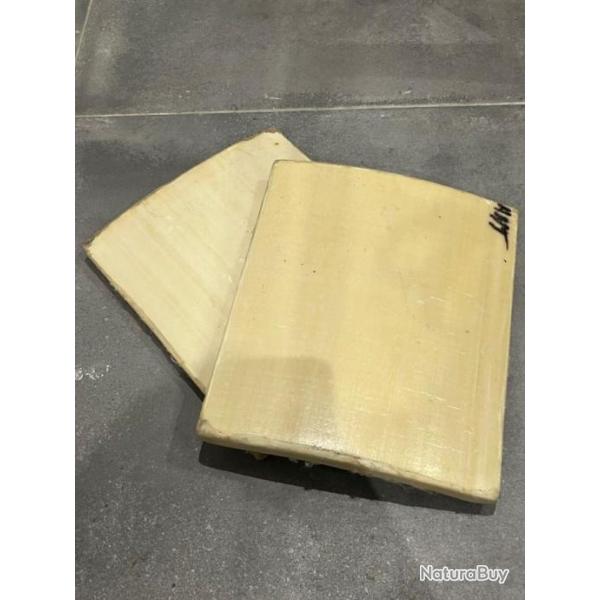 2 plaques balistiques NIJ3 polythylne arme italienne