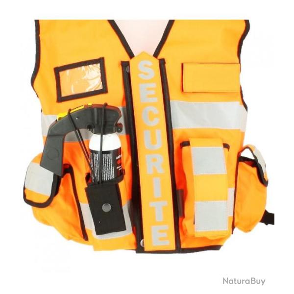 Gilet haute visibilit scurit Orange - VVS - Haute Qualit - Livraison 3  5 jours