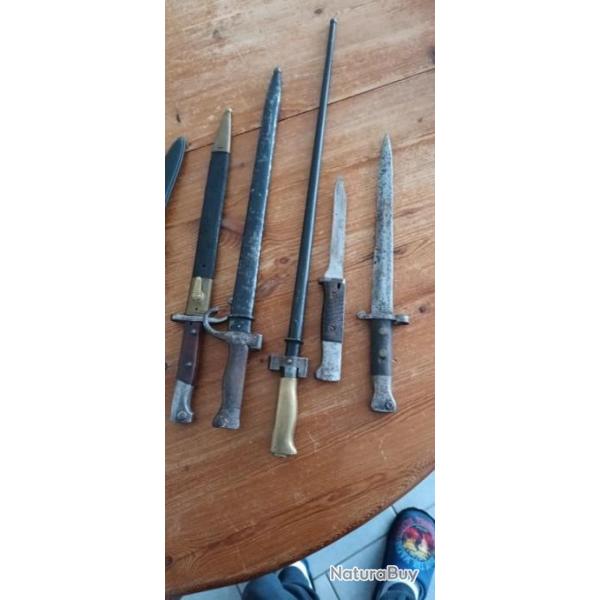 Vend lot baillonnetre